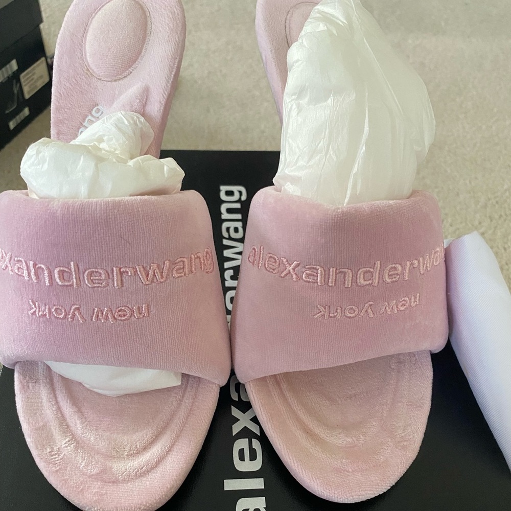 Alexander Wang logo-embroidered Sienna mules